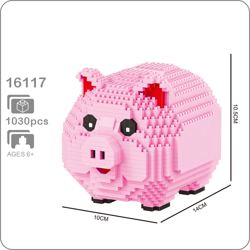 Копилка для свиньи розовая копилка денег 3D модель 16117 шт. DIY алмазные мини