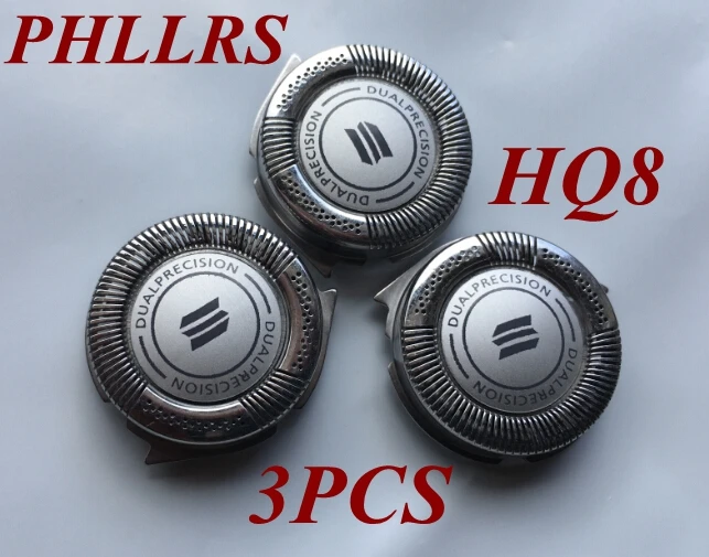 Сменная головка для бритвы PHILIPS HQ8 3 шт. HQ8890 HQ8894 HQ6090 HQ6075 HQ7290 HQ7240 HQ7120 HQ7140 HQ7160