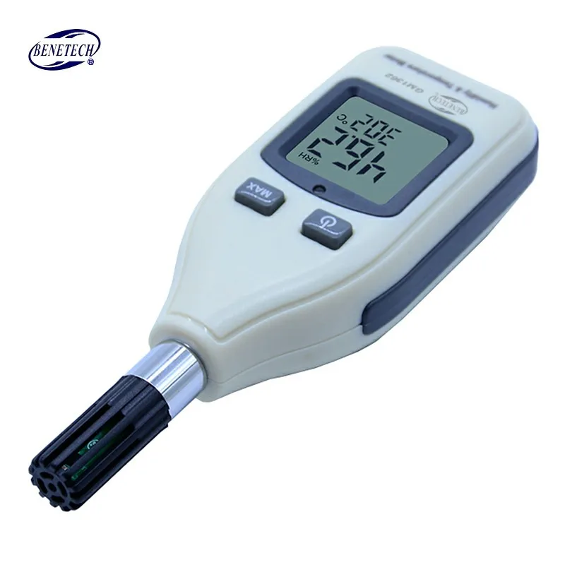 BENETECH GM1362 Измеритель температуры и влажности цифровой ЖК-дисплей термо-гигрометр с ЖК-подсветкой и удержанием данных