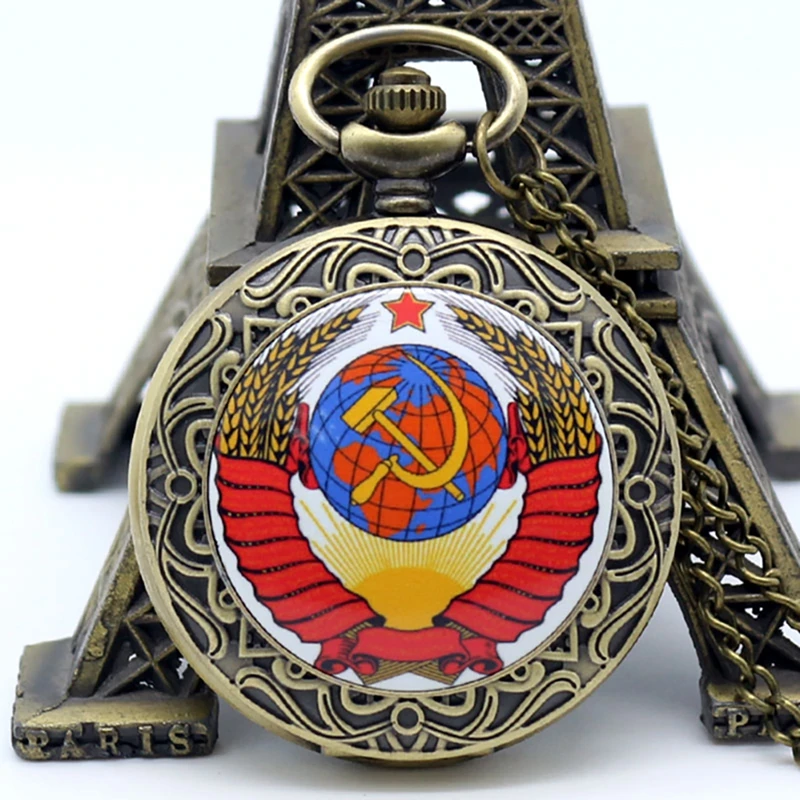 Бронза стимпанк Ретро винтажные кварцевые карманные часы с necklace ем Мужские кварцевые карманные часы ретро для мужчин и женщин Подарки