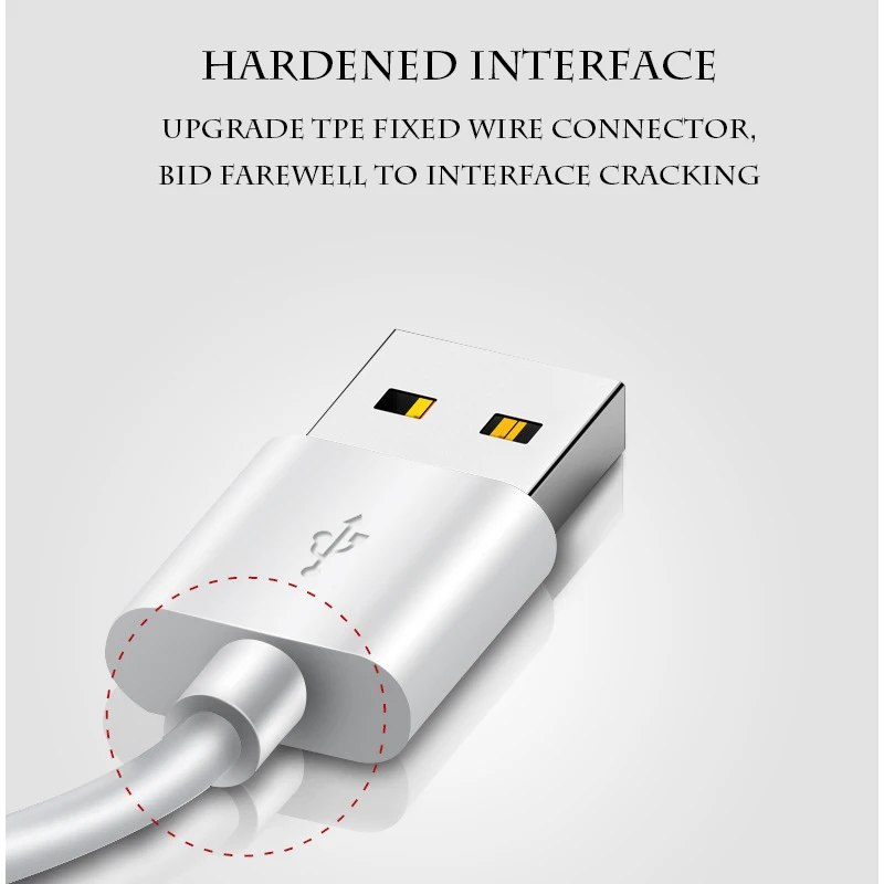 USB Type C кабель для быстрой зарядки передачи данных 1 м TPE мобильный телефон 2 А