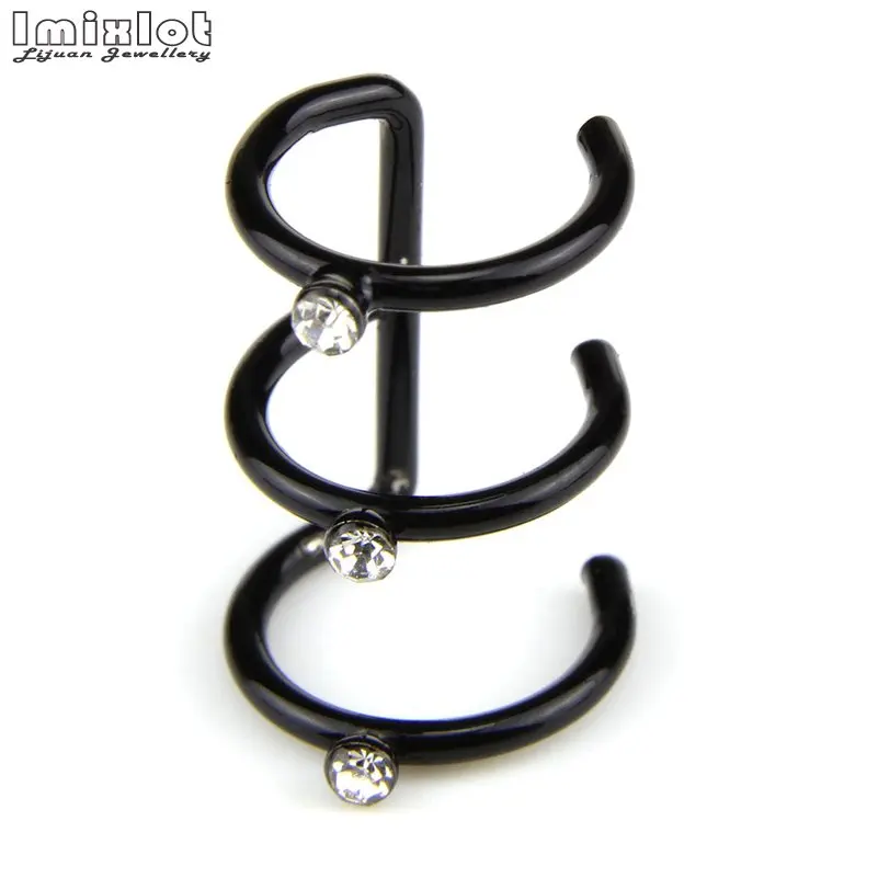 2 шт клип на обертывание серьги козелок u-образная форма нержавеющая сталь