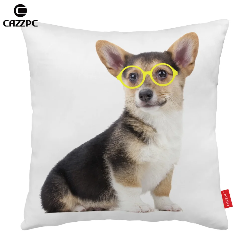 Забавные очки Border Collie Corgi таксы домашние любимцев Собака печати чехол для