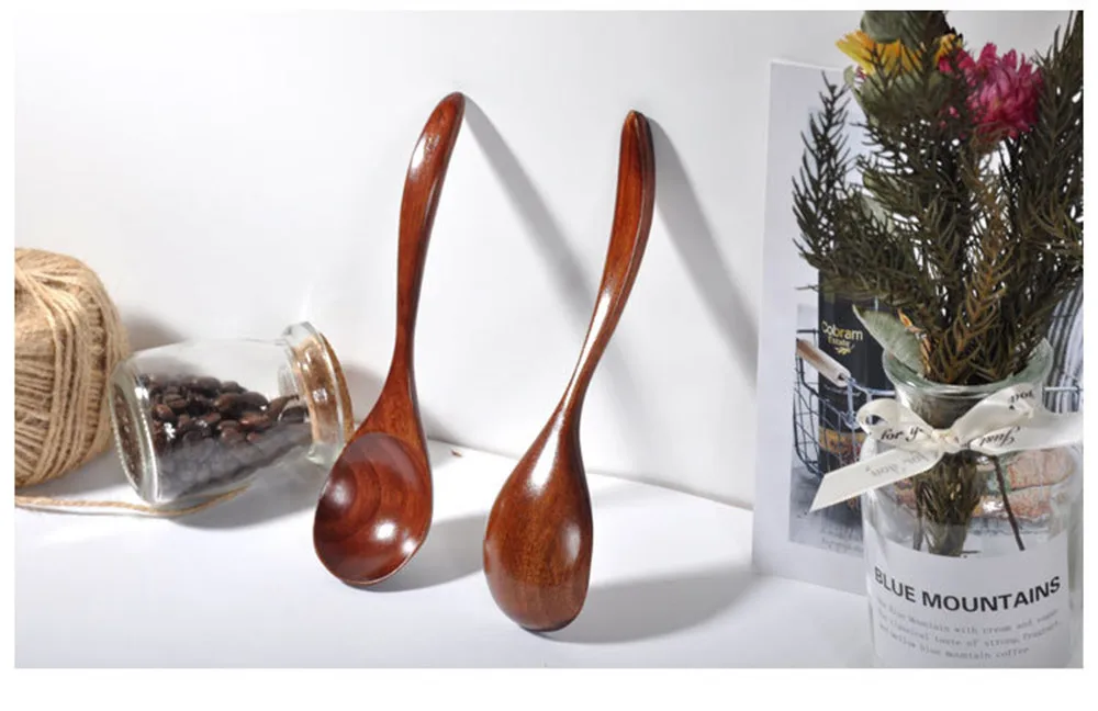 Ручная деревянная ложка инструменты для здоровья столовая супа посуда риса