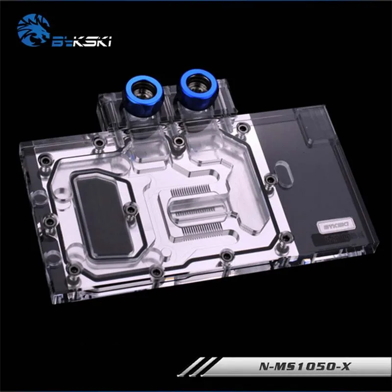 Водяной блок Bykski N MS1050 X GPU для MSI GTX1050 GTX1050Ti с полным покрытием графическая карта
