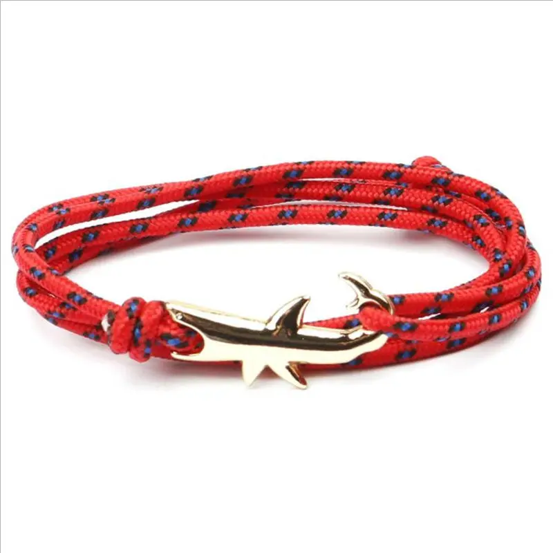 YIZIZAI Новый Модный золотой браслет Акула мужские ювелирные браслеты для женщин
