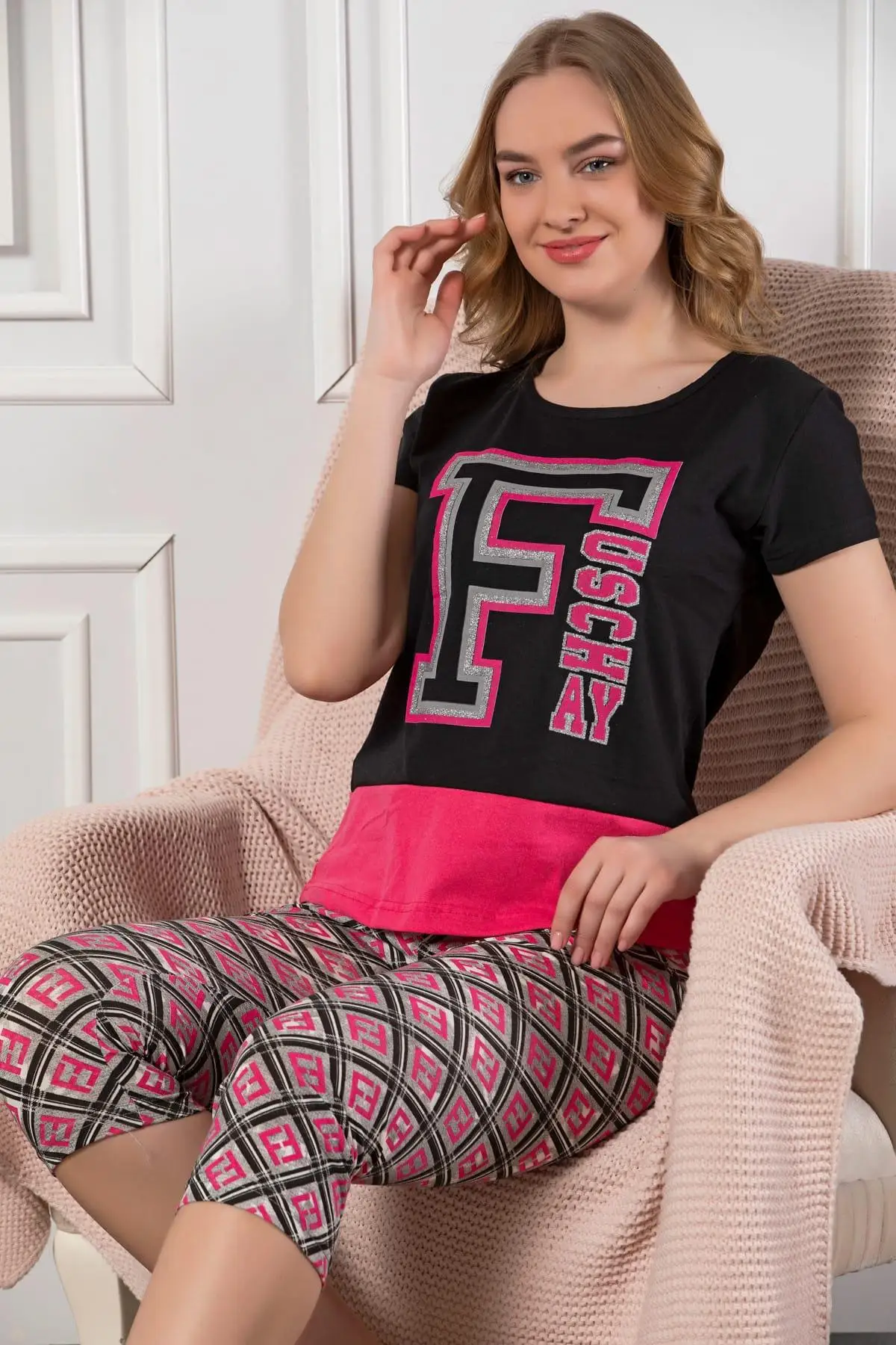 Клубничный женский черный с принтом Леггинсы Капри брюки костюм | Мужская одежда