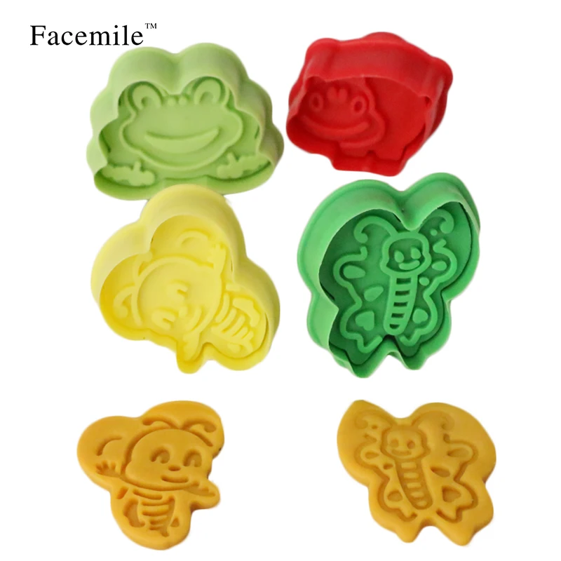 Facemile 4 шт. лягушка Бегемот пчелы серии животных мультфильм инструменты для
