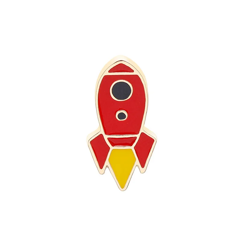 Японская Аэрокосмическая серия знак мультяшный летательный аппарат ракета