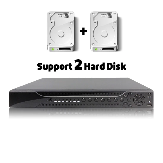 CCTV 24CH безопасности на открытом воздухе POE Системы с 24*1080P 2 SATA NVR + 16 шт. 720P Открытый ip