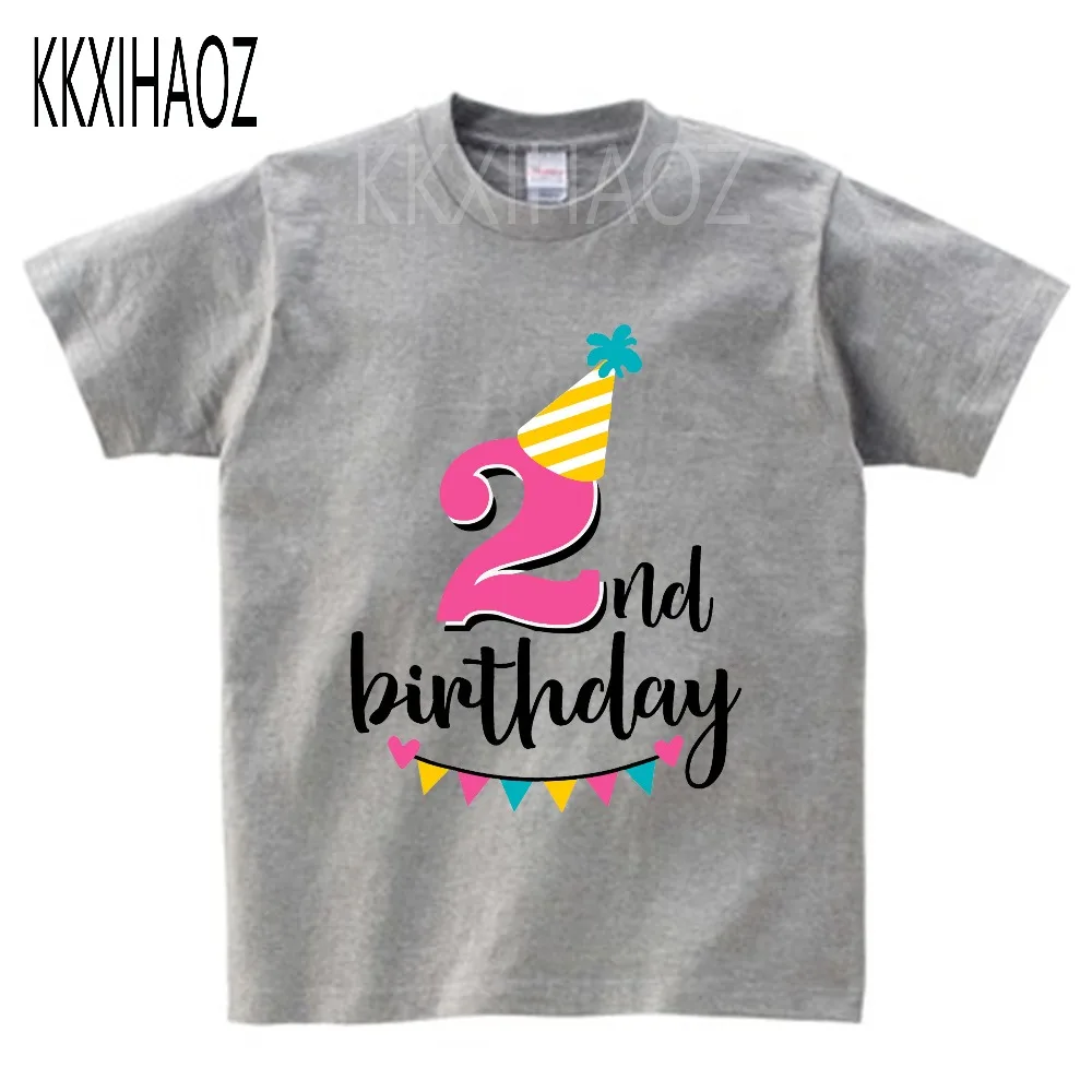 Одежда для маленьких мальчиков и девочек с принтом «it's my 1-3 th Birthday», детская забавная футболка, подарок на день рождения для детей 1-3 лет, NN