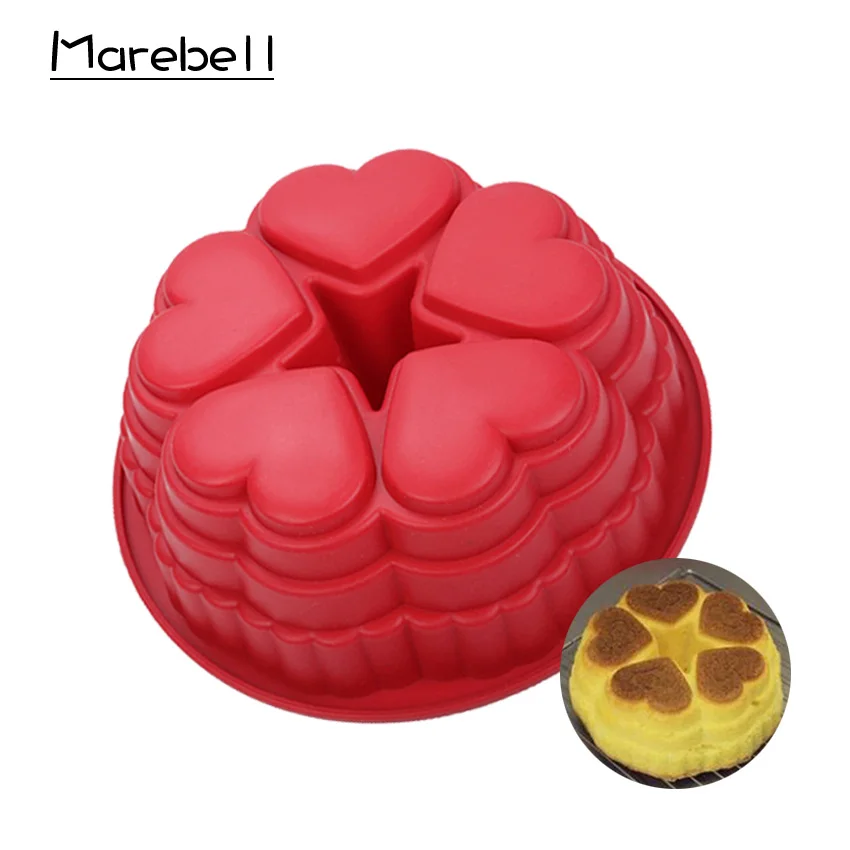Силиконовая форма Marebell для 8 дюймового торта в форме сердца сделай сам