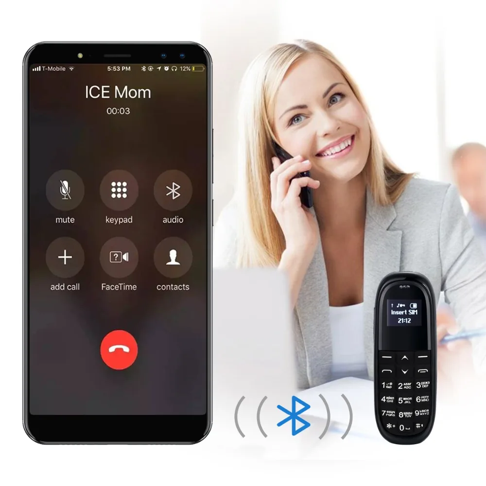 KK1 карман Беспроводной Bluetooth волшебный голос мобильный телефон набор для