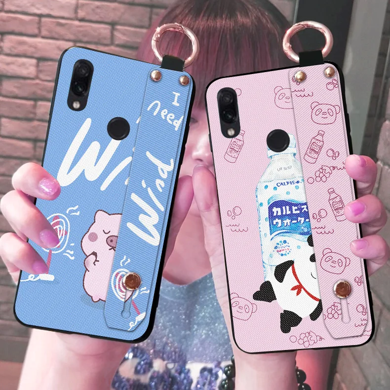 Мягкий чехол для телефона из ТПУ с ремешком на запястье Xiaomi Redmi Note 5 Pro 5A Prime Y1 Lite Y2