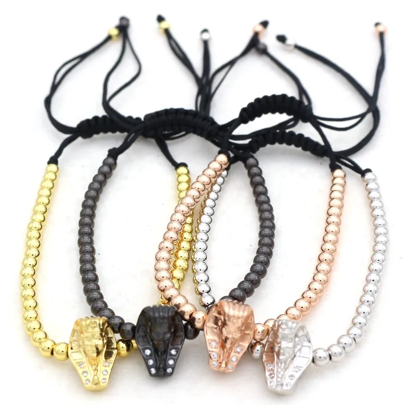 Брендовый милый Мишка очаровательный браслет Сфинкс для мужчин и женщин модные