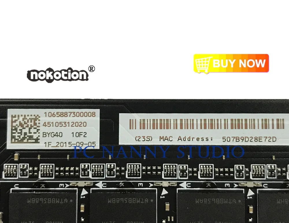 PANANNY 5B20K48435 NM-A411 для Lenovo Yoga 900-13ISK материнская плата ноутбука I7-6500U протестирована |