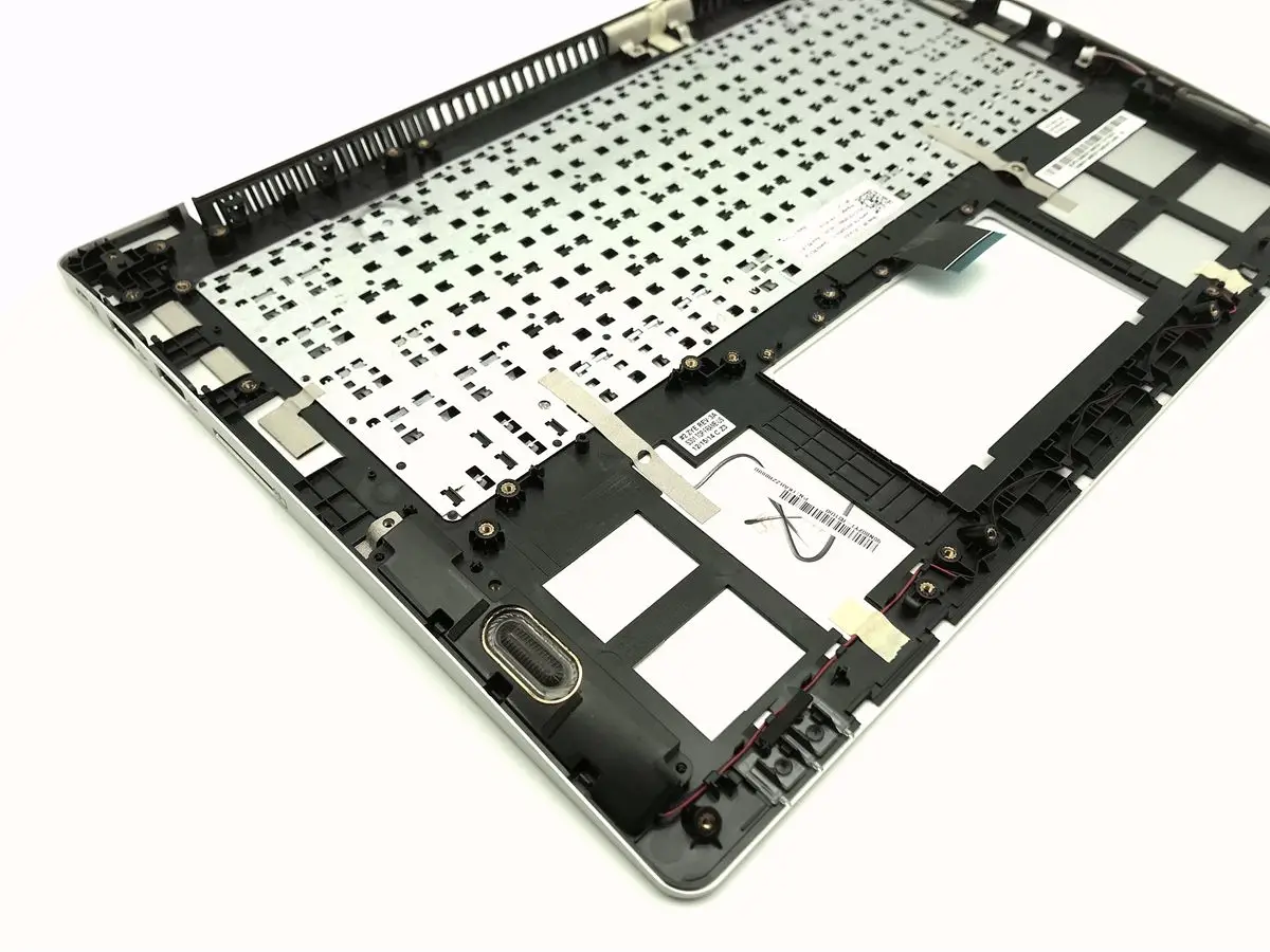 Клавиатура для Asus VivoBook V301L V301LA V301LP R304LA R304L S301L S301LA S301LP серебристый чехол поддона