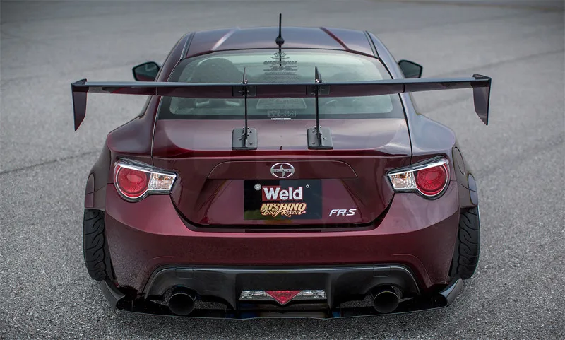 Углеродное волокно GT Крыло 1600 мм подходит для EVO 7 8 9 GTR R35 S2000 GT86 Универсальный Voltex тип 7 Лебединая шея задний багажник спойлер GT Крыло