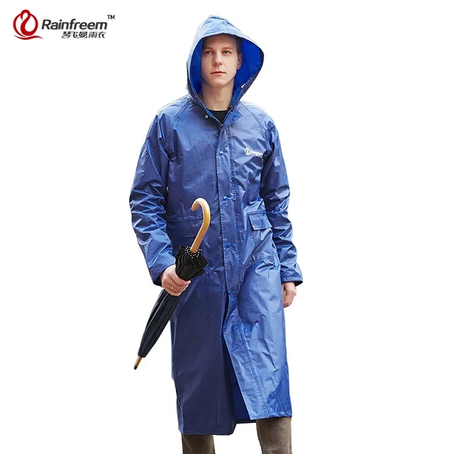 Royal Blue Непромокаемый плащ для женщин/мужчин, водонепроницаемый плащ, пончо, двухслойный дождевик, Женская дождевик, дождевик, пончо - Цвет: Royal Blue