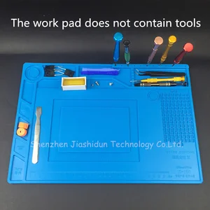 Теплоизоляционный силиконовый коврик, Настольный коврик, платформа для обслуживания паяльной станции BGA с магнитными звеньями 38, 5 х27 см