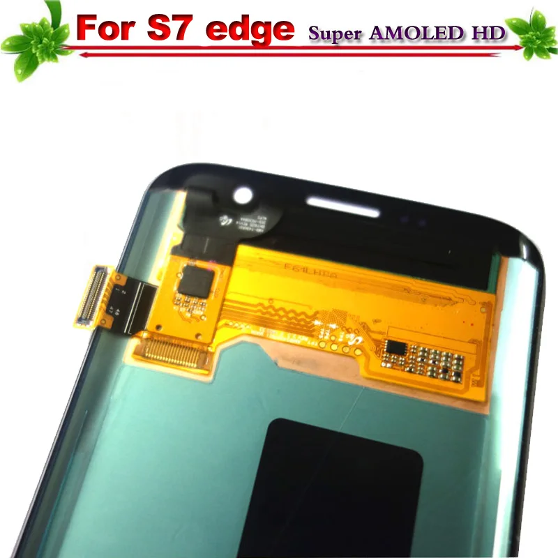 Super AMOLED для samsung Galaxy S7 край G935 G935F ЖК дисплей Дисплей Сенсорный экран полный