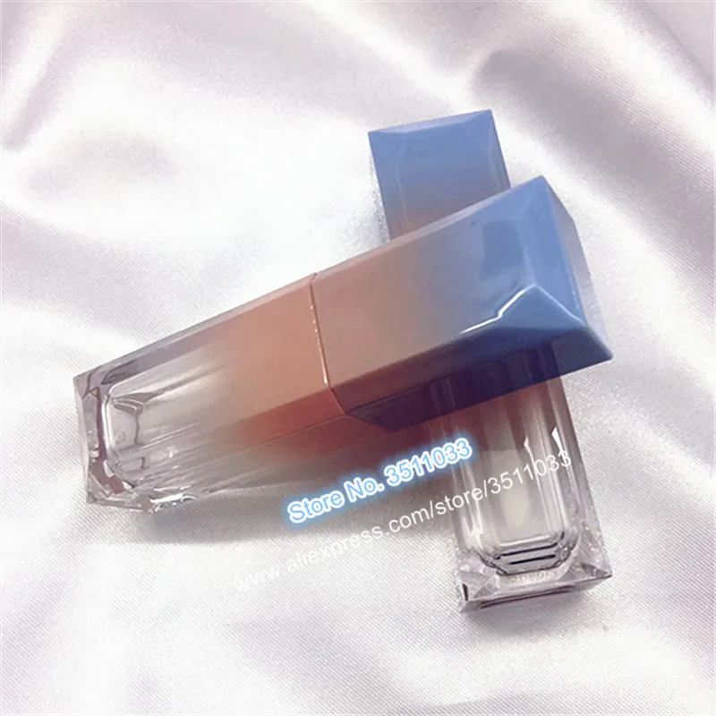 4 мл Маленький Пустой Пластиковый блеск для губ образец пробки квадратный