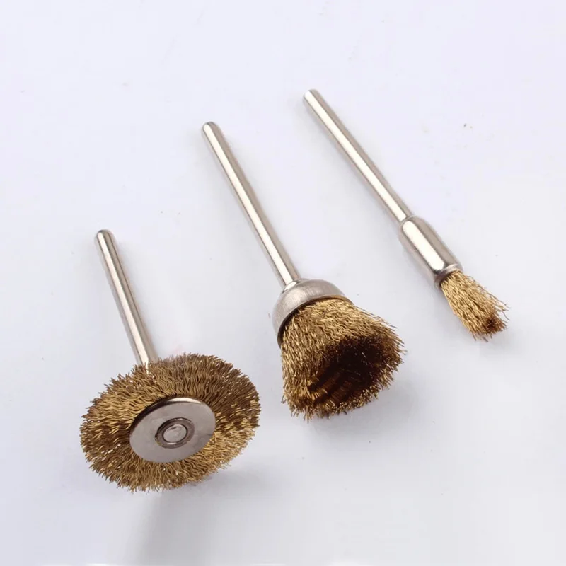 90 шт. Мини Ротари из нержавеющей стали набор кистей для проволоки маленький