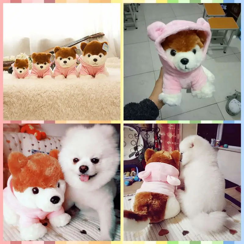 Бесплатная доставка милые плюшевые игрушки для собак Pomeranian mini pet 4 размера