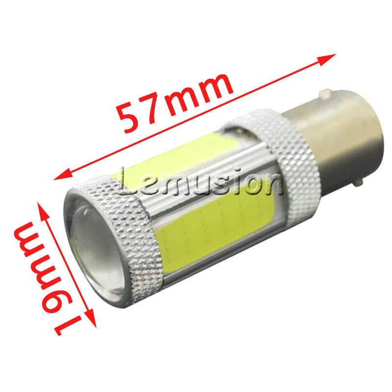2X 1156 Ba15S S25 P21W 25W 6500K белый 2500LM COB Автомобильный светодиодный фонарь задний тормоз