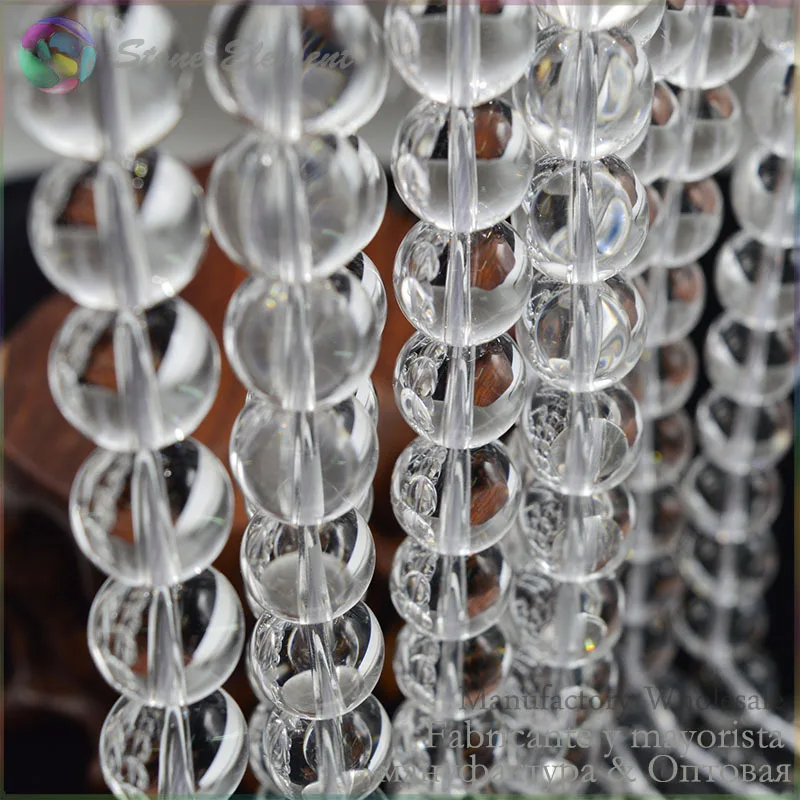 Круглые Бусины Из Натурального кварца 4 мм 5 6 8 10 12 | Украшения и аксессуары