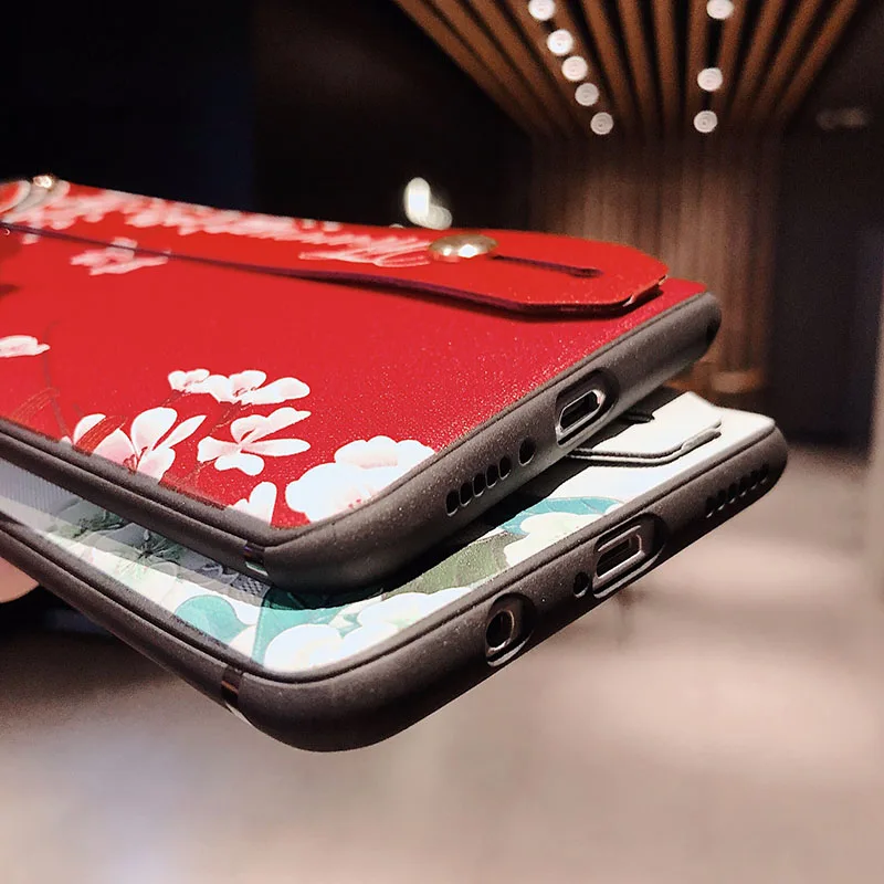 Для Samsung Galaxy S10 чехол с ремешком на запястье TPU силиконовый мягкий для Plus S10e чехлы