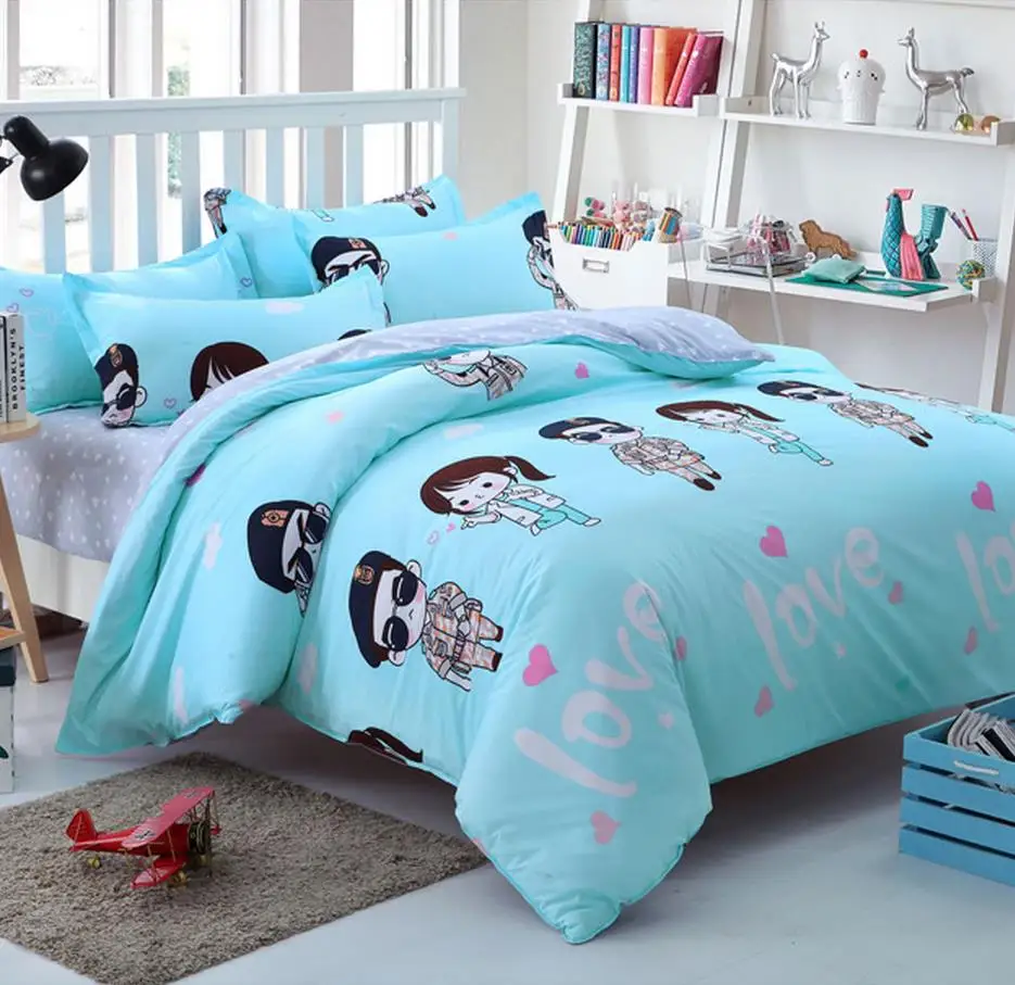 Бесплатная доставка 4 шт четыре Мультфильм Лист постельные принадлежности мешок