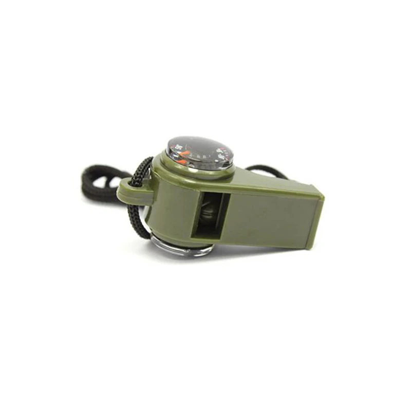 3 in 1 Survival Whistle Outdoor Tools Geology Compass Thermometer Mini Handheld Portable Triple Lifesaving | Спорт и развлечения