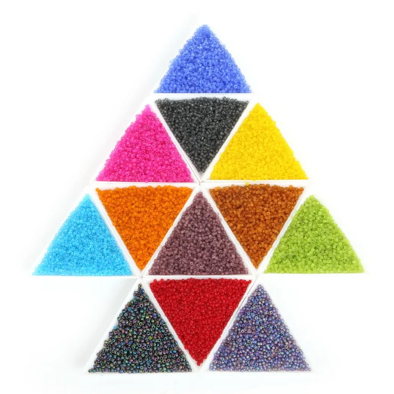 2000pcs/lot 13 Colors 2MM Assorted Candy Round Loose Spacer Frosted Glass Seed Beads For Handmade DIY Jewelry Making | Украшения и