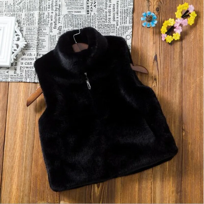 Новинка 2018 года осенне зимний детский жилет из искусственного меха теплая