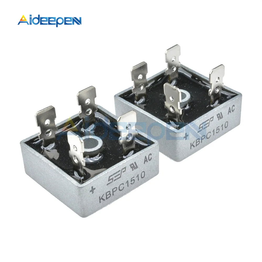 5 шт. 15A 25A 35A 50A 1000 В диодный мост выпрямитель KBPC1510 KBPC2510 KBPC3510 KBPC3510W KBPC5010 GBJ1510 GBJ2510 GBJ3510