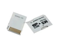 micro sd tf to memory stick ms pro duo for psp card dual 2 slot adapter converter for psp 1000 2000 3000 10pcslot