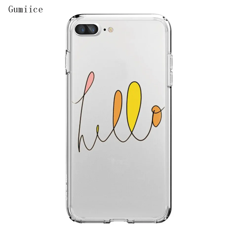 Gumiice новый случай Мягкие TPU для iPhone 6/6S ясный красивый любовь больше котировки