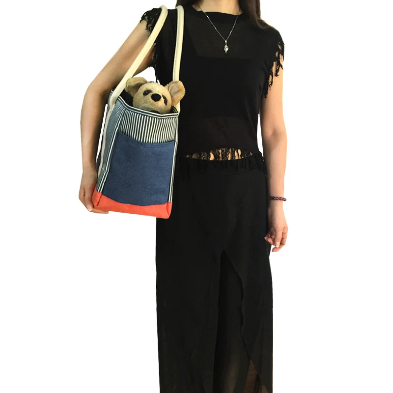 Сумка переноска в полоску для собак и кошек бесплатная доставка через CPAM|bag mate|bag