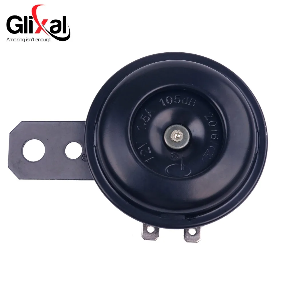 Glixal GY6 12V Универсальный компактный Черный рожок для скутера мопеда Dirt Bike ATV