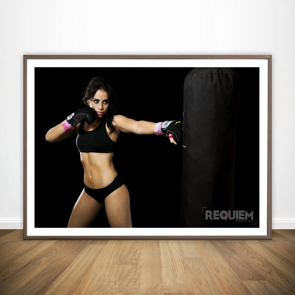 

Bodybuilding Motivational Art Silk Poster Print Fitness Inspirational Art Poster Oil Paintings For Living Room No Frame