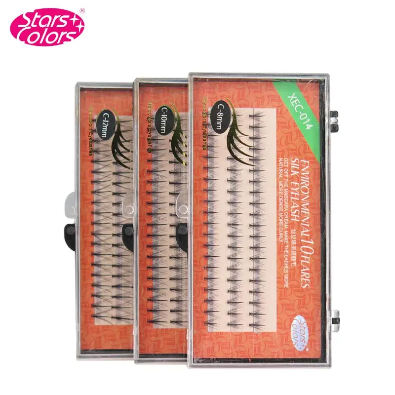 Высококачественные накладные ресницы Starscolors C Curl из искусственного шелка 8 12 мм 10D