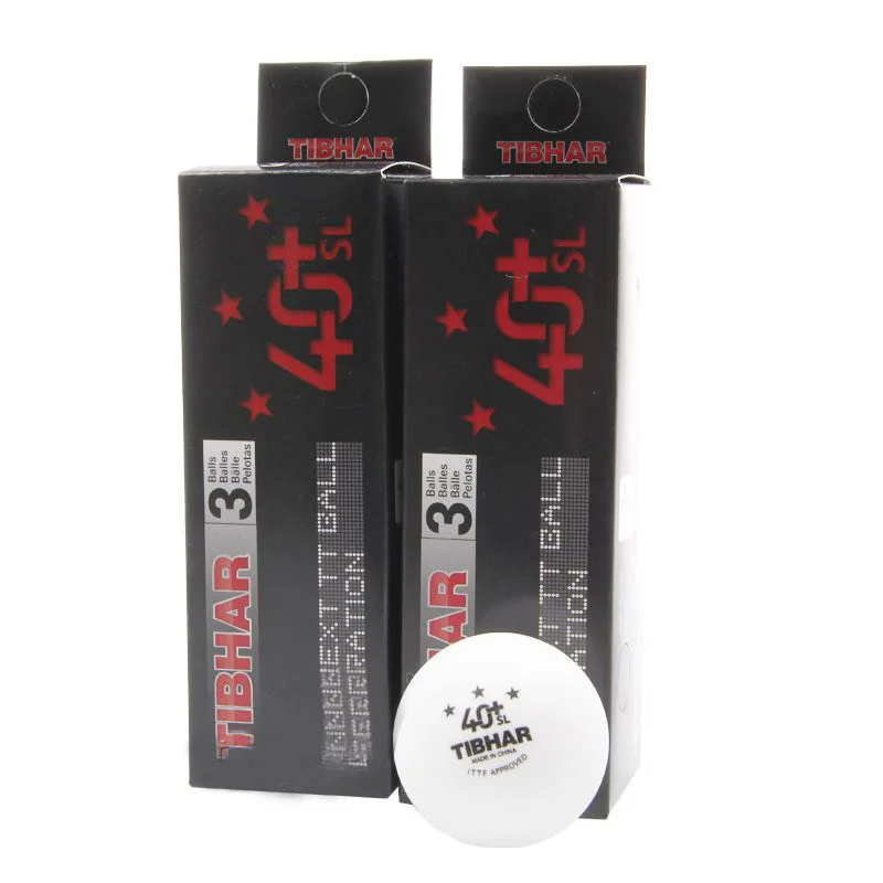 

Original TIBHAR 3 Star 40+ New Material PP Ball Tournament Use Open Use Table Tennis ball / ping pong ball 2boxes/lot