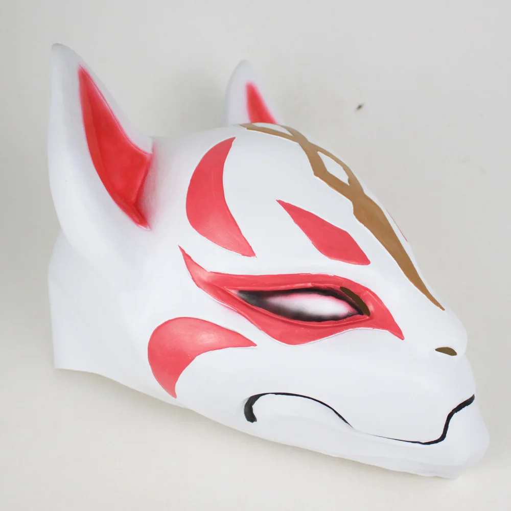 Горячая игра дрейф Косплей лиса Вечерние Маски Kitsune полная голова для взрослых
