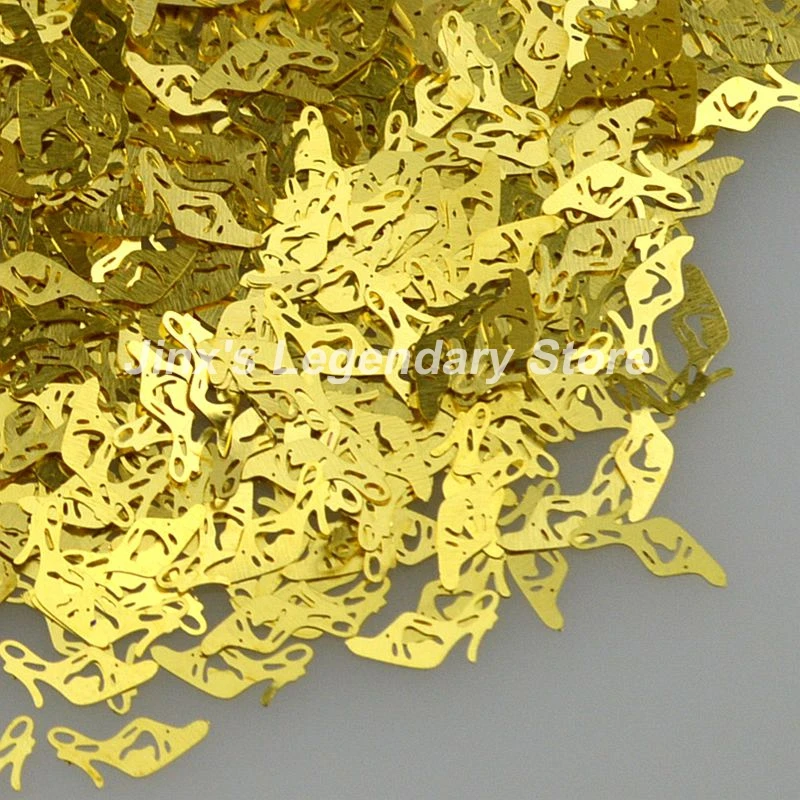 Новинка 2018 красивые золотые туфли на высоком каблуке металлические украшения