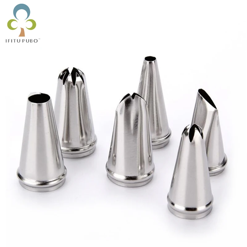 6 шт./компл. насадка для крема Набор насадок варенья украшения тортов цветов