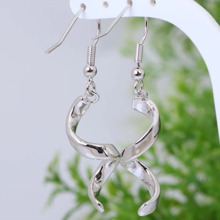 Серьги подвески из стерлингового серебра 925 пробы с синим огненным опалом E201|jewelry