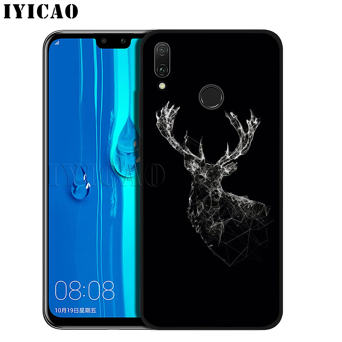 IYICAO Space Moon Astronaut Milky Way Soft Phone Case for Huawei Mate 30 20 10 Pro Nova 5I 5T 5 4 4E 3i 3 2i Lite Smart |