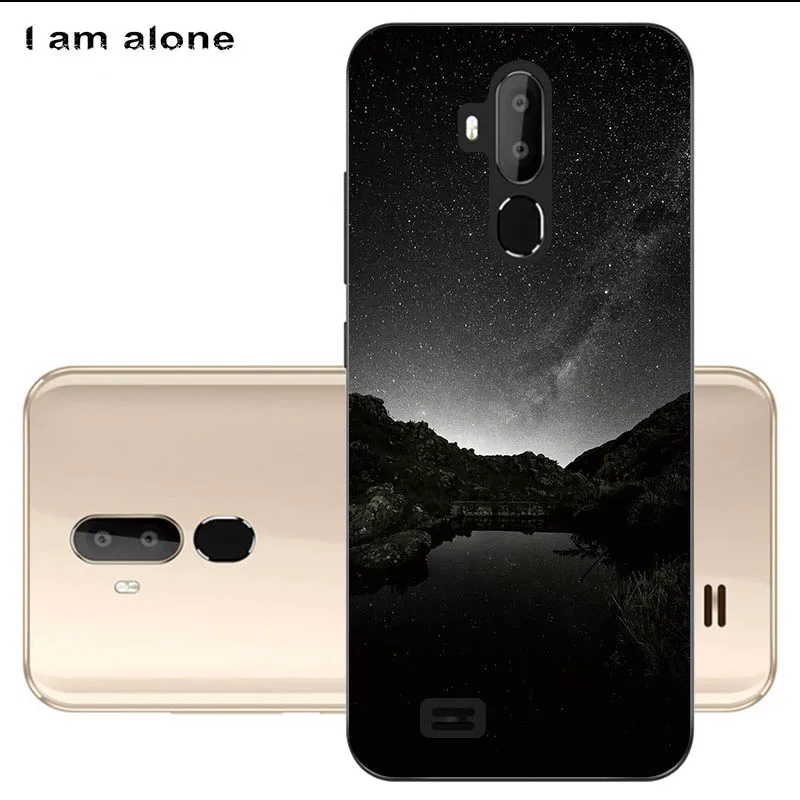Чехлы для телефонов I am alone для Oukitel C12 Pro, 6,18 дюймов, модные чехлы из мягкого ТПУ для мобильных телефонов с цветочным рисунком для Oukitel C12 Pro - Цвет: Black TPU U34