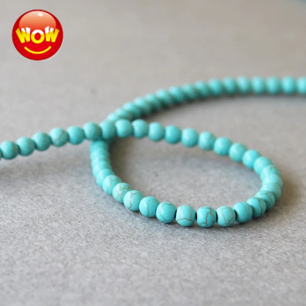 (Минимальный заказ 1) 6 мм модные натуральные синие зернистые камни в полоску